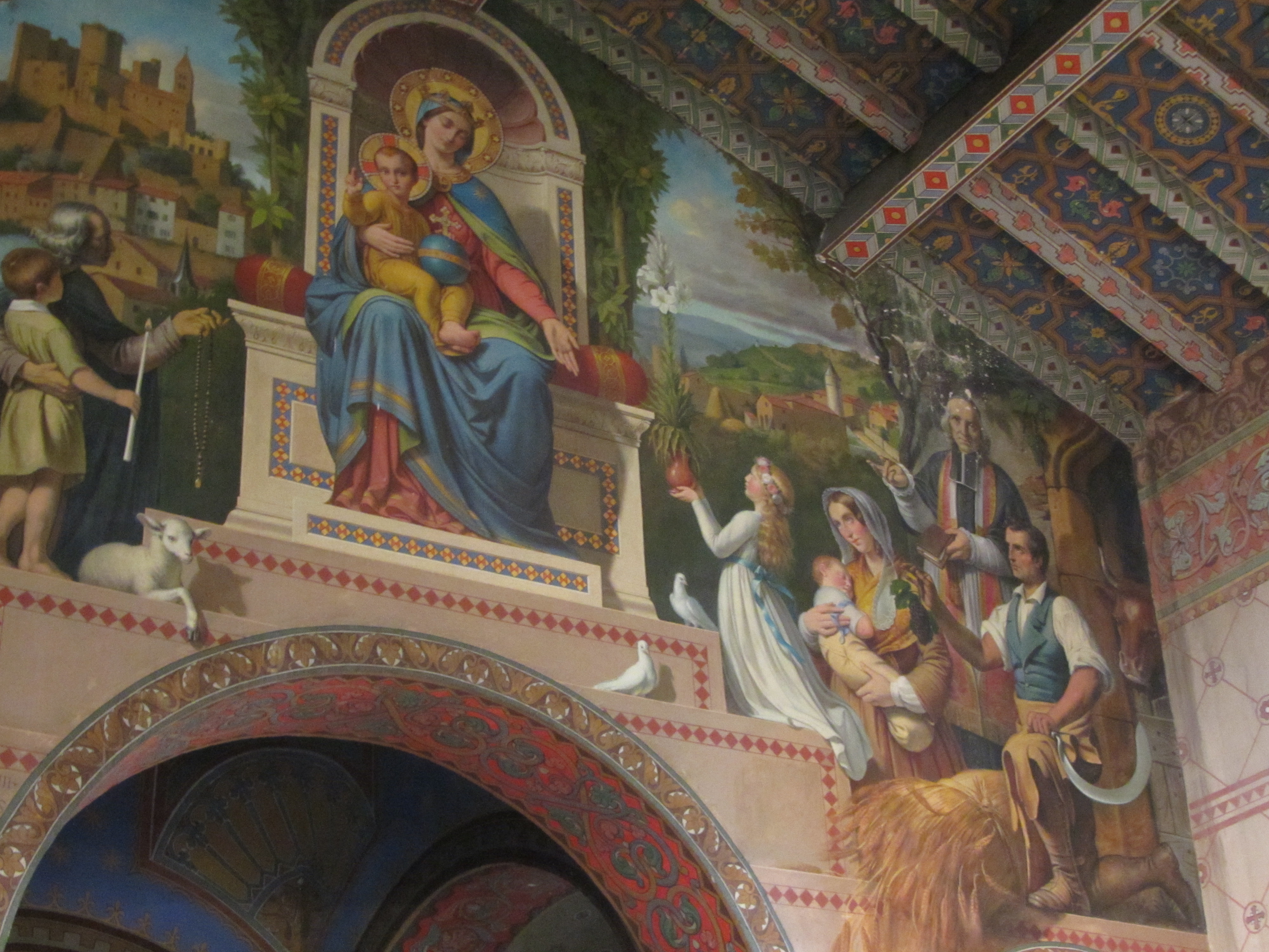 peintures chapelle Châtillon d'Azergues