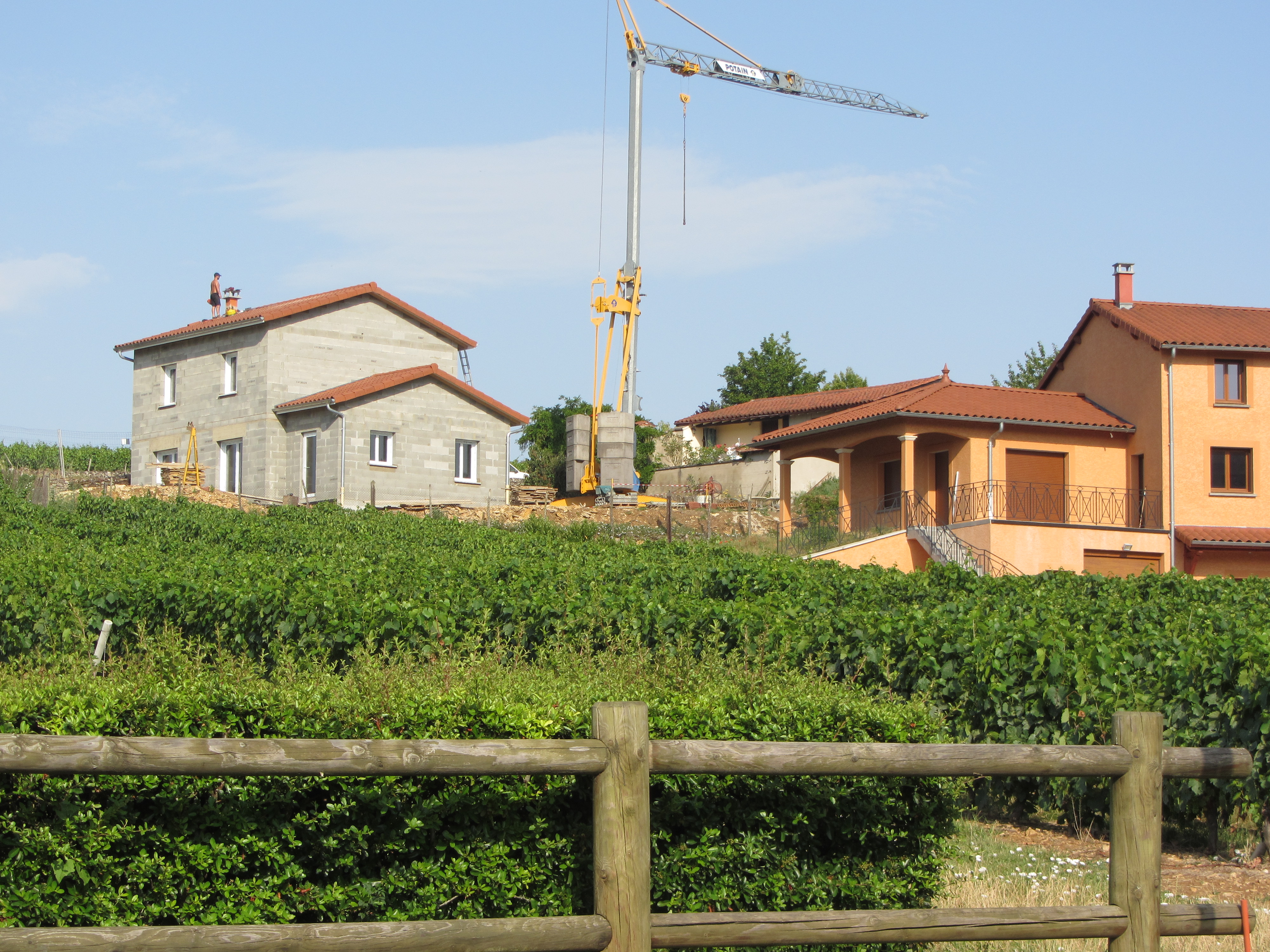 Nouvelle maison en construction, juillet 2015 