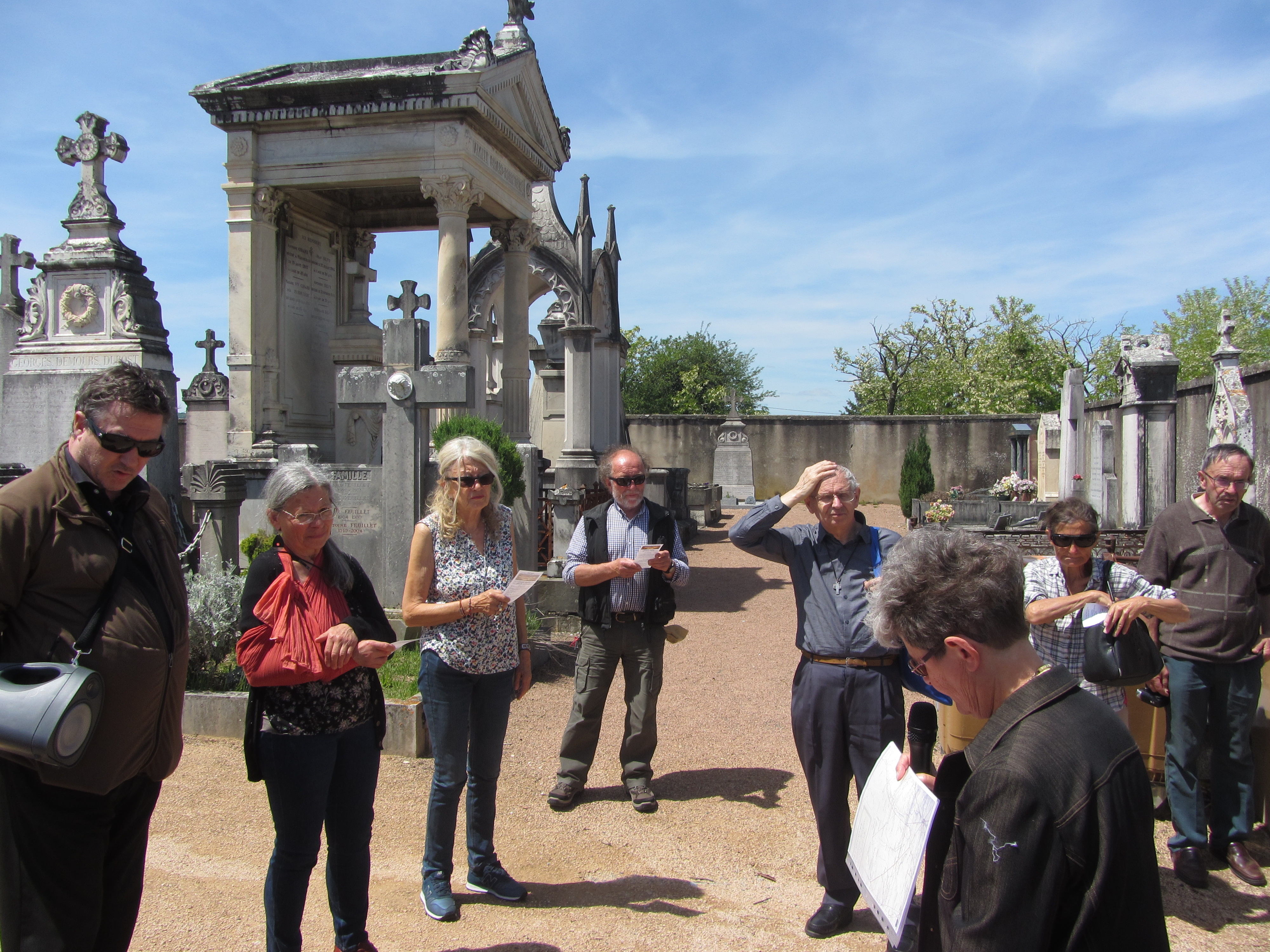 visite du cimetière Saint-Roch, 69620
